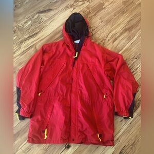 Vintage Marlboro Jacket Mens L Adventure Team Windbreaker Red Adult *